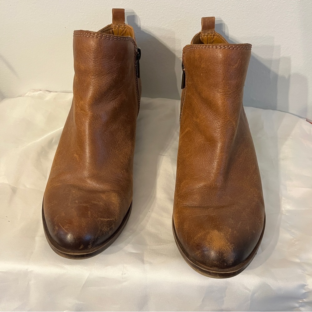 Lucky Brand Brown Ankle Boots Chelsea Style
